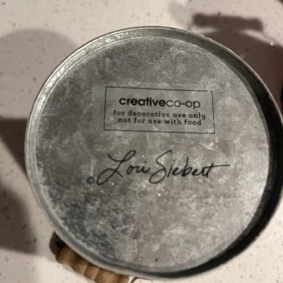 Set of Five NEW Primitive Mini Christmas Buckets - Creative Co-op Brand - Picture 5 of 5